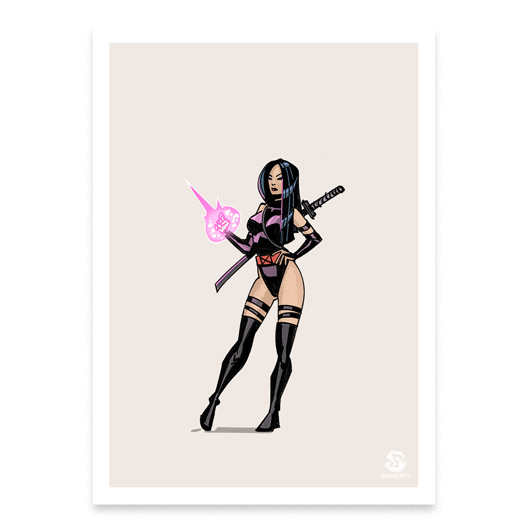 Psylocke Print Proof
